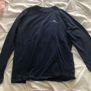 Kids size large vineyard vines shirt navy blue